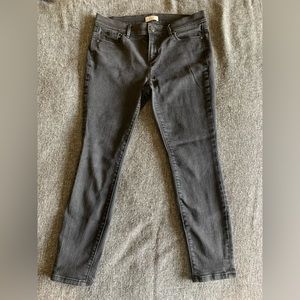Loft size 8 dark grey petite jeans